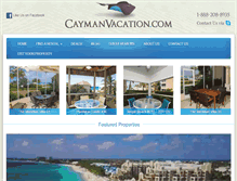 Tablet Screenshot of caymanvacation.com